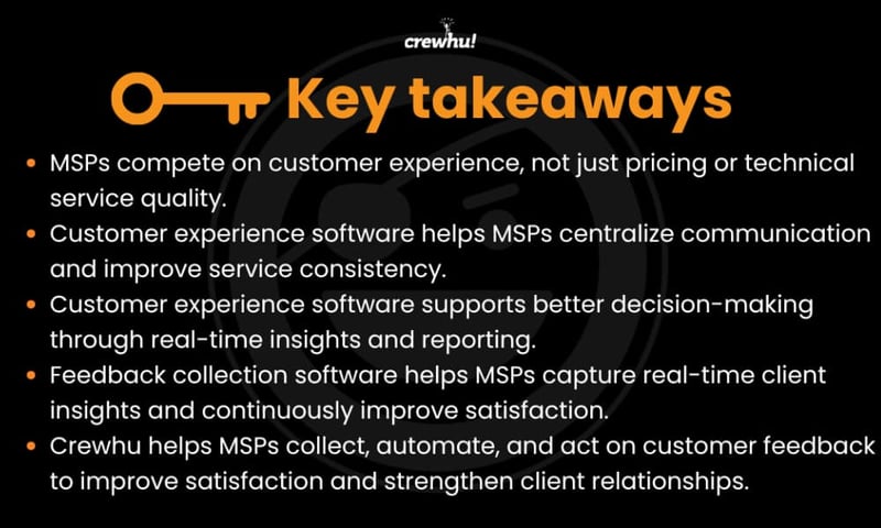 customer-experience-software-for-msps-key-takeaways
